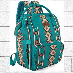 NWT! Wrangler Southwestern Theme/Colors Backpack Baby Bag with Stroller Straps